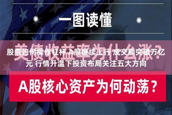 股票如何操作杠杆 A股继续上行 成交额突破万亿元 行情升温下投资布局关注五大方向