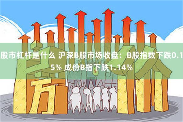 股市杠杆是什么 沪深B股市场收盘：B股指数下跌0.15% 成份B指下跌1.14%