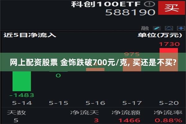 网上配资股票 金饰跌破700元/克, 买还是不买?