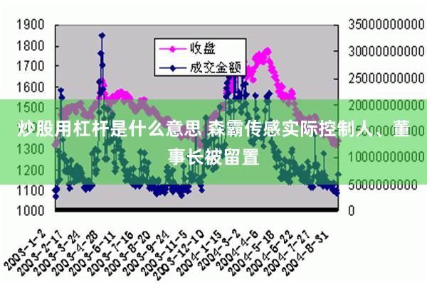 炒股用杠杆是什么意思 森霸传感实际控制人、董事长被留置